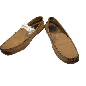 Prada Driving Loafer Tan Leather 37.5 Loafer